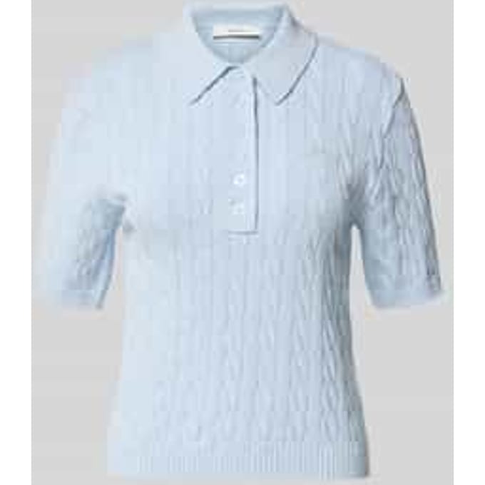 slim fit poloshirt van viscosemix model 'Thilla'