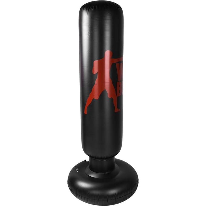1.6m PVC Opblaasbare Boksen Stoten Trappen Training Tuimelaar Zak Drukverlichting Accessoire black