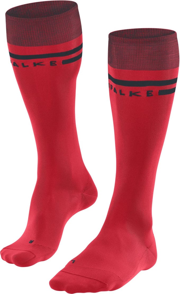 FALKE SK7 warm dun functioneel materiaal skisokken dames rood - maat 35-36