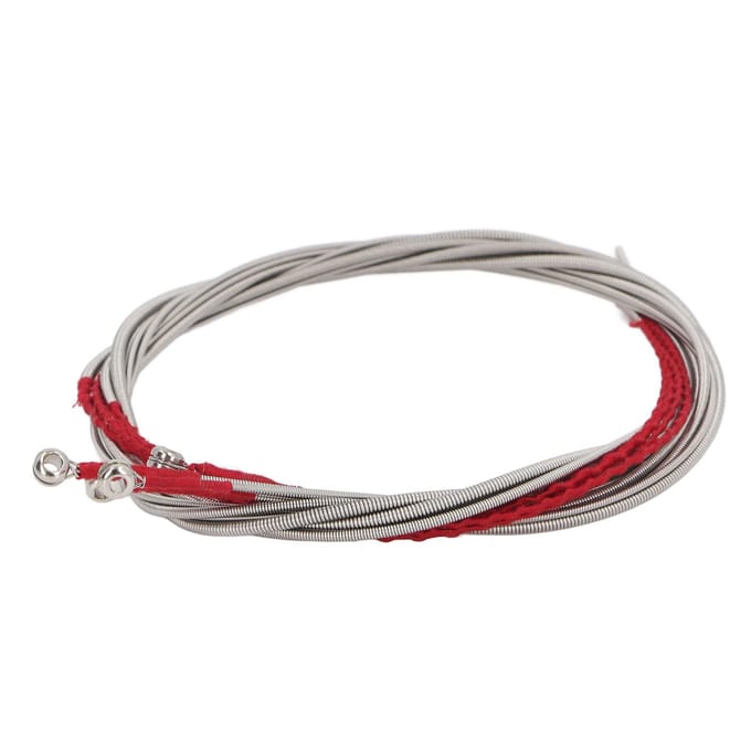 Jeu de 4 cordes pour basse acoustique en acier inoxydable, flexibles et à vibrations uniformes, remplacement des cordes pour basse gray