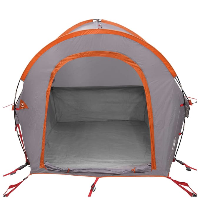 vidaXL - Auto - Tent - Grijs - en - Oranje - 2-persoons - Polyester - en - Staal