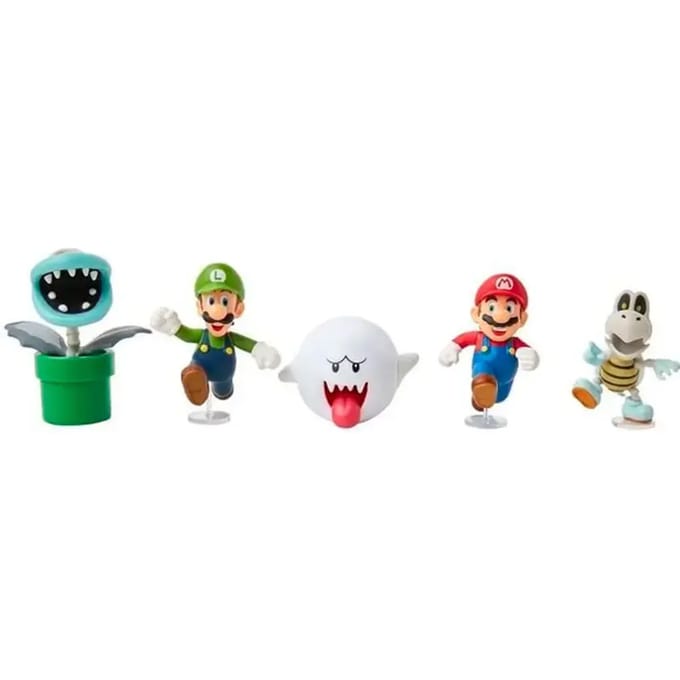 Verzamelaarsbeeldje Jakks Pacific Super Mario Bros blister (x5)