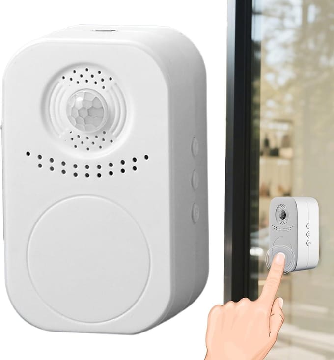Deursensor Gong - Welkom Melder - Gasten Ontvangen - Intelligente Bewegingsdetectie - 8.5 cm Lengte - Oplaadbaar