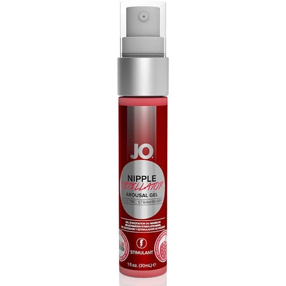 System JO *Nipple Titillator - Electric Strawberry* 0,03 Glijmiddel