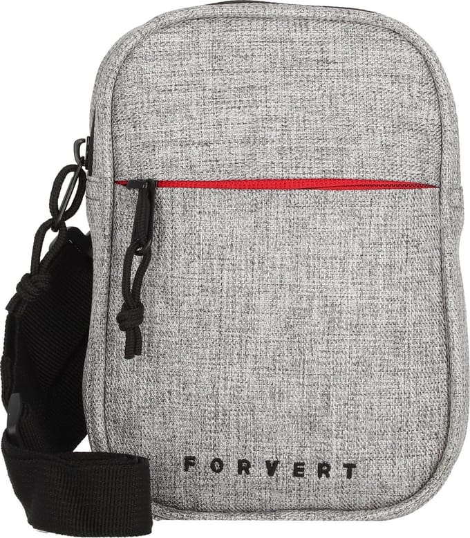 Forvert Lamar schoudertas 12 cm - Jongens - grey melange