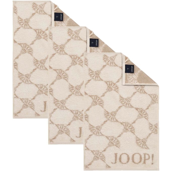 JOOP! Gastendoekje Classic Frottier Een maat, 30x50 Set van 3
