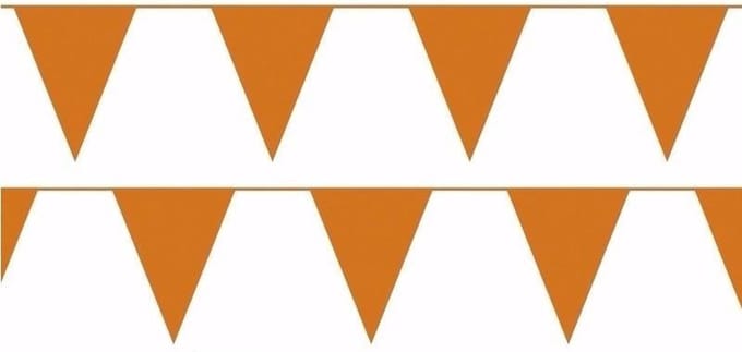 Oranje vlaggenlijnen 500 meter