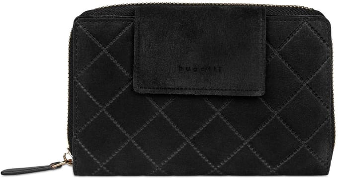 bugatti portemonnee Fabia Ladies Zip Wallet Black zwart