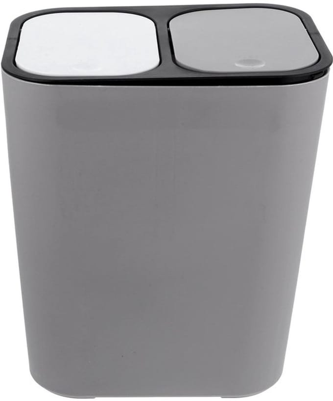 Dailygoods- Afvalemmer met klapdeksel - Dubbele Vuilnisemmer