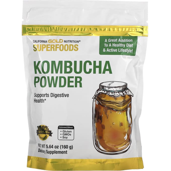 Superaliment, Poudre de Kombucha, Non aromatisé, 160G(5.64Oz)