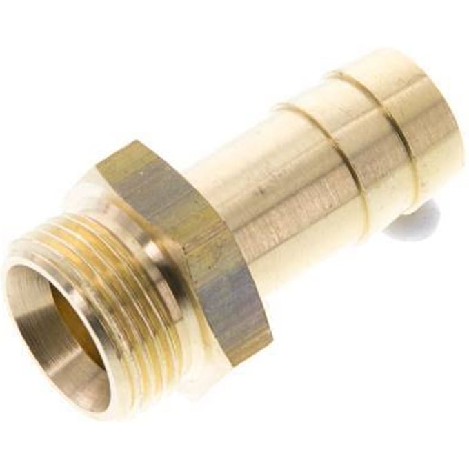 G 3/4'' Buitendraad x 19mm Messing Slangpilaar 16 Bar