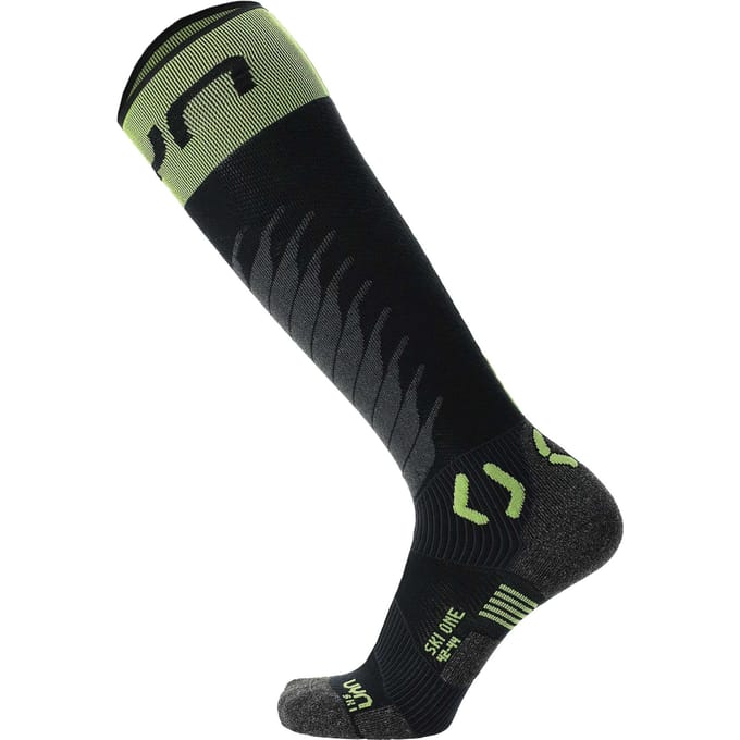 Uyn Mannen Ski One Merino Sokken ZWART - Maat 35/38
