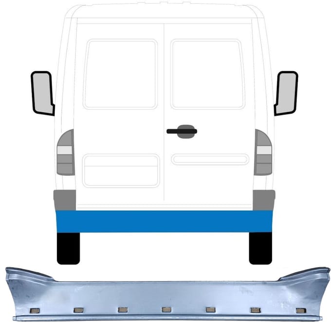 Binnen achterste reparatiepaneel voor Mercedes Sprinter 1995-2006