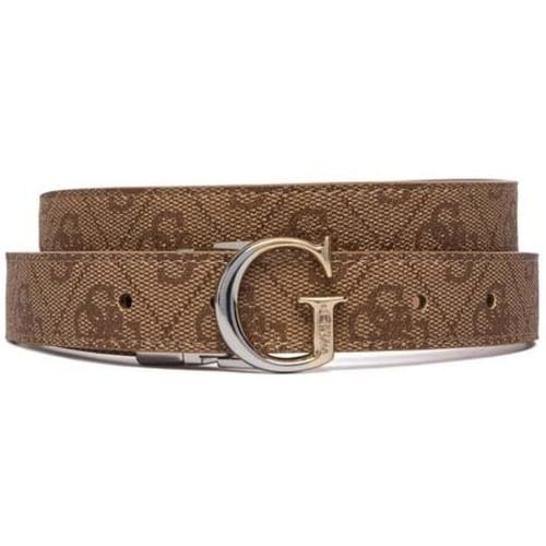 GUESS riem Adjustable & Reversible Pant Belt H25 W85 Latte Logo Lichtbruin