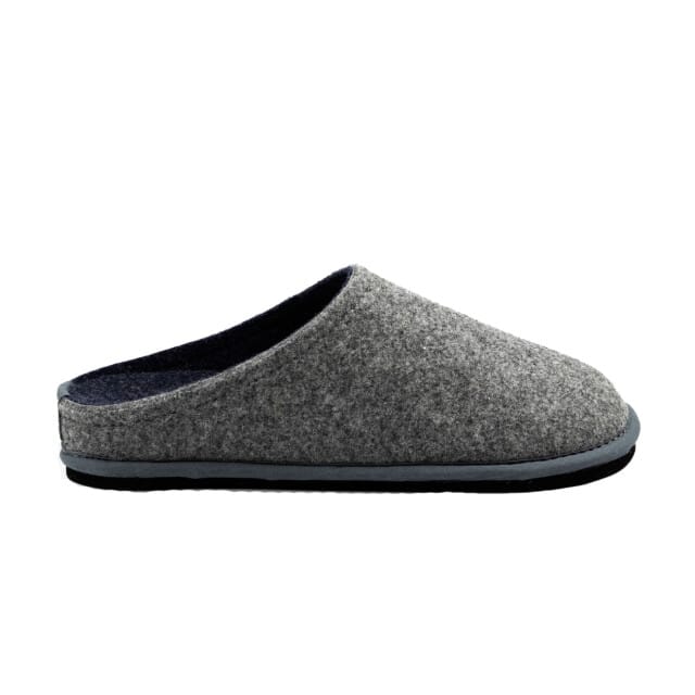 Loewenweiss Lowenweiss easy bicolore handgemaakte pantoffels gekookte wol grijs /