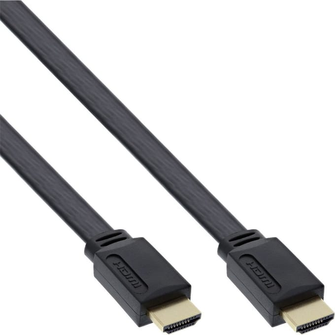 Goobay High Speed HDMI-kabel Slim met Ethernet, 4K/60 Hz, kabellabel