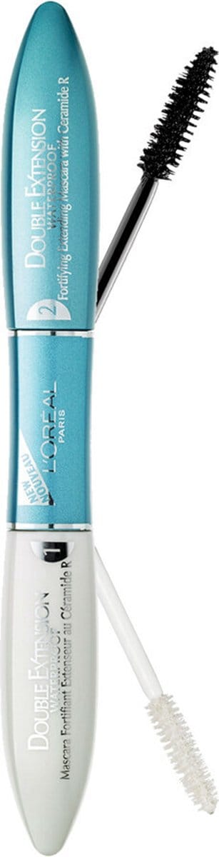 L'Oréal Double Extension Mascara Waterproof Zwart - 3 x - Voordeelverpakking