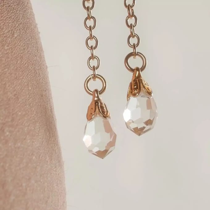 Sylvie Monthulé | Gold Intimate Piercing | Crystal