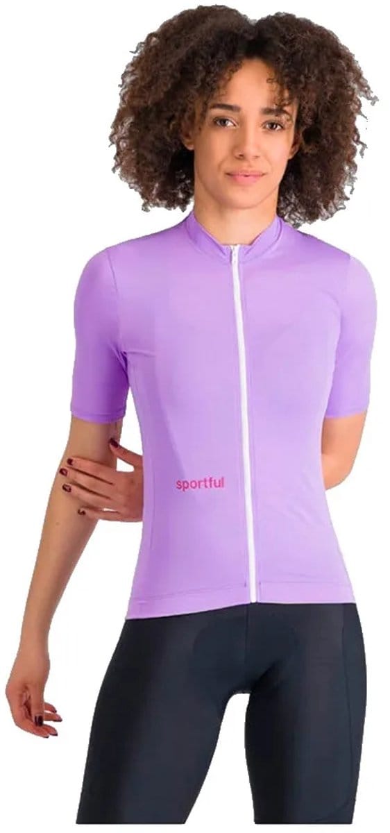 Sportful Classic Korte Mouw Wielertrui Paars S Vrouw