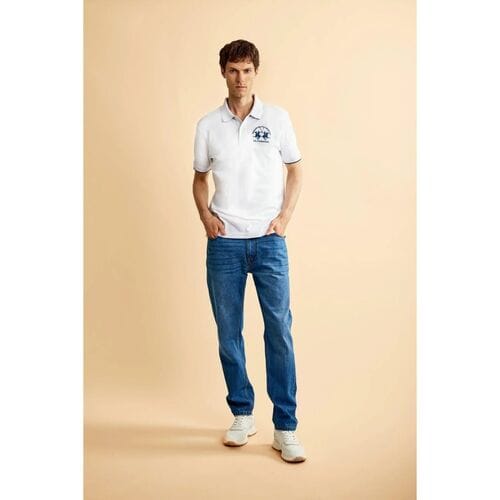 T-shirt La Martina CCMP11 PK001-0001 OPTIC WHITE