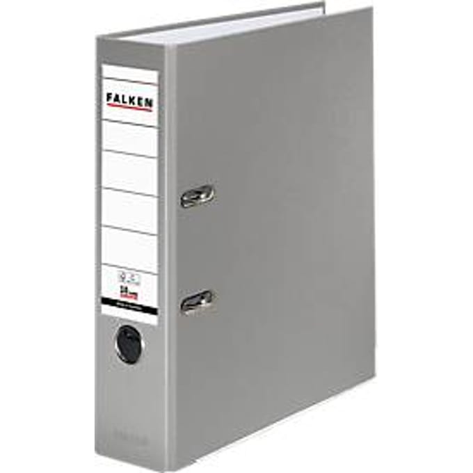 Falken PP color ordner, A4, rugbreedte 80 mm, 20 stuks, grijs