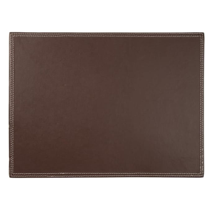 Olympia kunstlederen placemat bruin 40x30cm