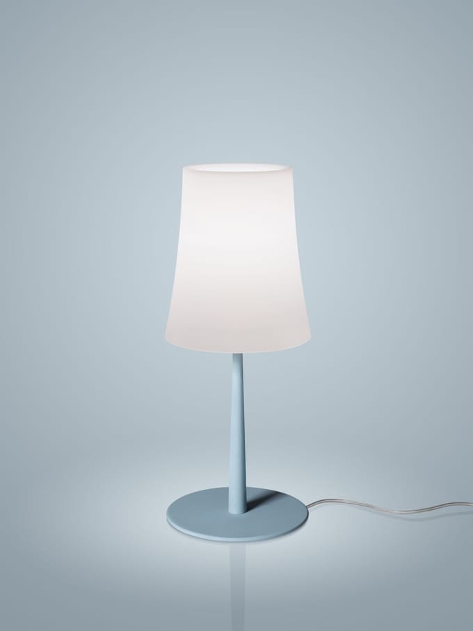 Foscarini Birdie Easy tafellamp - lichtblauw - normaal