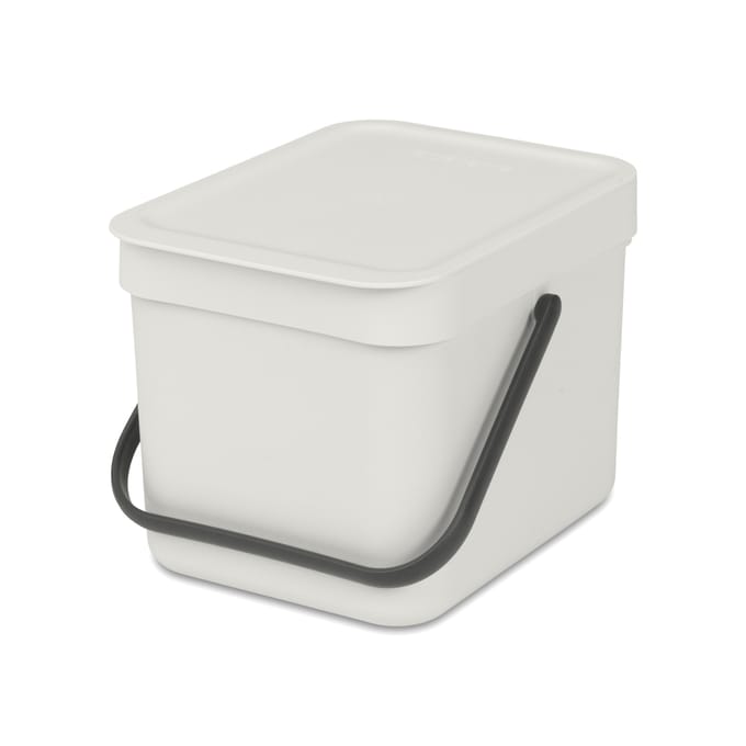 Brabantia Sort & Go Prullenbak - 6 liter - Light Grey