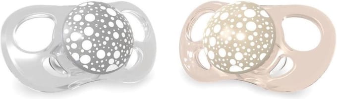 Twistshake Fopspeen 6M+ Pastel Grey/Beige