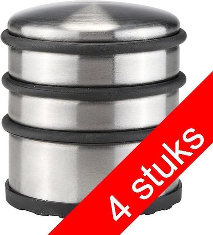 haushalt 16577 - 4 stuks - Deurstopper - 7 x 7 cm