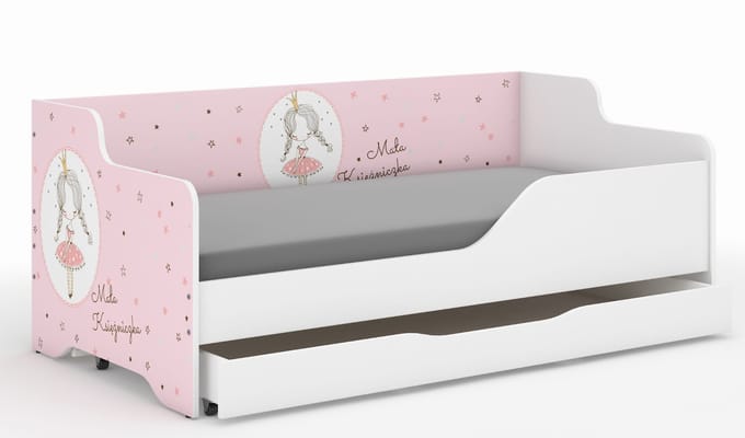 Kinderbed LILU 160x80 PRINCESSEN-set