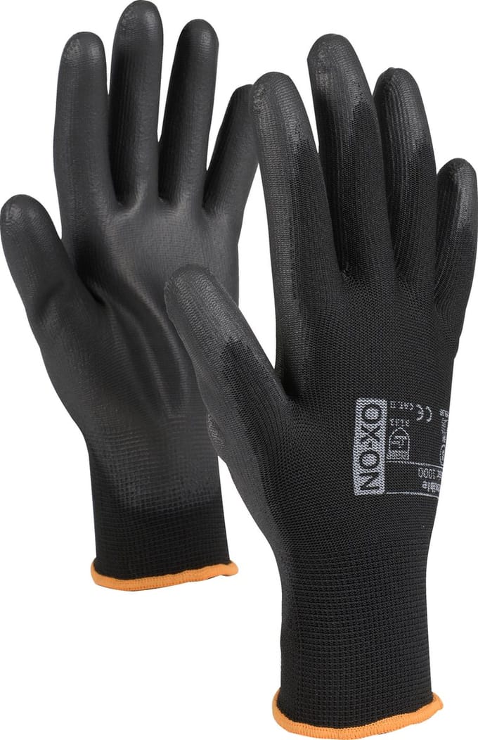 Set à 144 paar - OX-ON Flexible Basic 1000 Pu-Flex Werkhandschoen - Maat 9/L