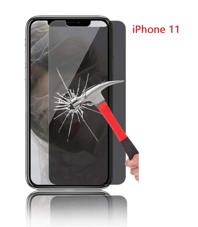 Ntech Screenprotector Geschikt voor iPhone 11 Privacy Screenprotector Glass Anti Spy