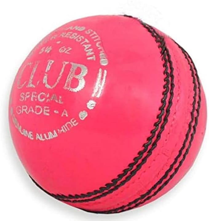 Cricketbal Lichtroze Leer Club Kwaliteit