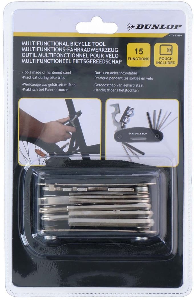 Dunlop 99546 Multifunctionele fietsgereedschap, meerkleurig