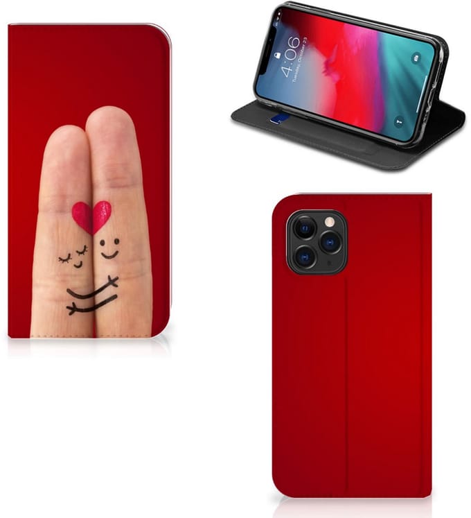 Apple iPhone 11 Pro Hippe Standcase Liefde - Origineel Romantisch Cadeau