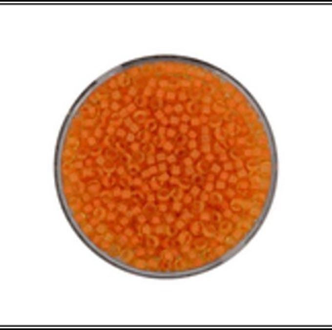 9660-144 Jap. Miyukirocailles - 2,2mm - col.inside orange - 10 gram