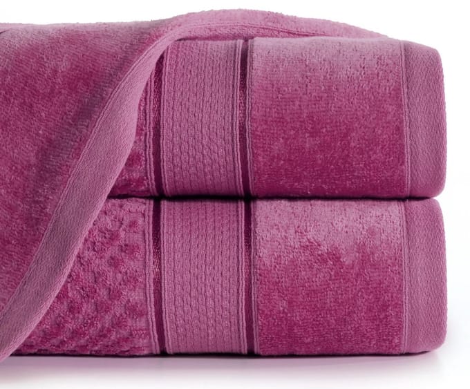 Luxe Katoenen Badhanddoek Jessi 50x90cm Amarant 500g/m²