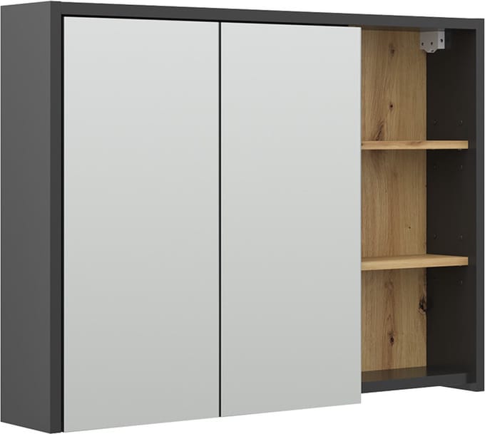 Vicco Viola Badkamerspiegelkast – 100 x 75 cm Artisanaal eiken