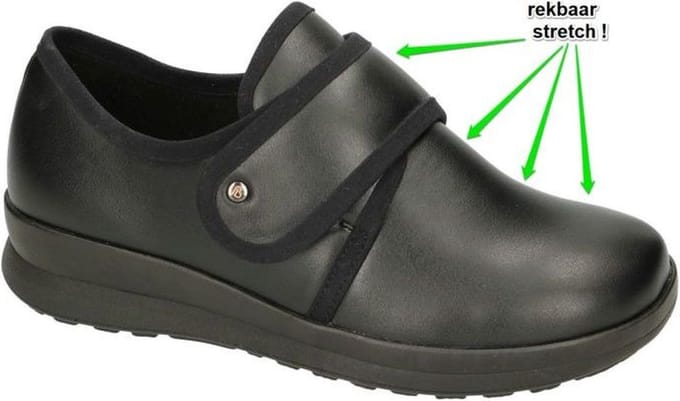 Berkemann -Dames - zwart - ballerina's & mocassins - maat 37