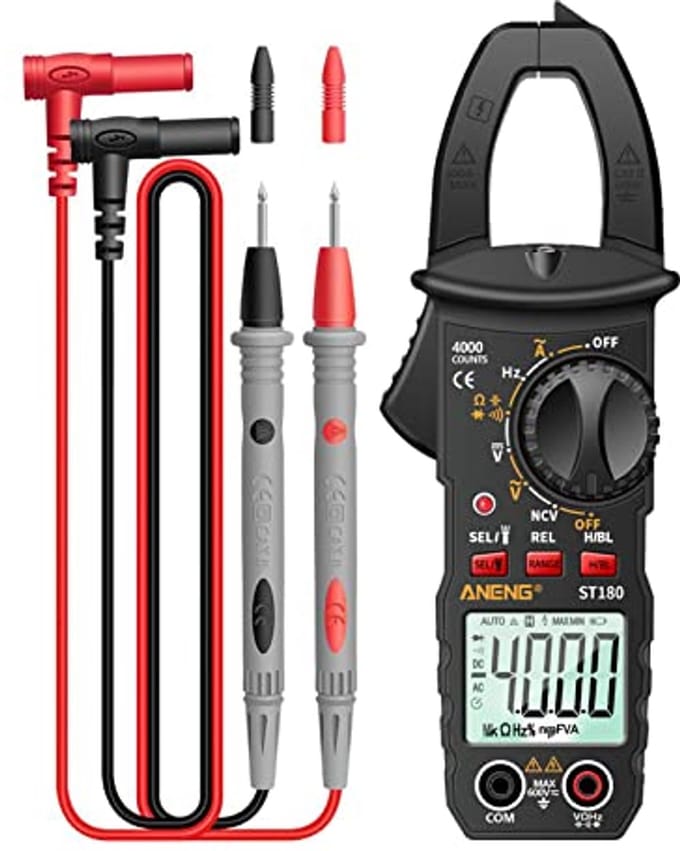 Digitale Stroomtangentester Multimeter - 4000 Tellingen, AC/DC Metingen, Nauwkeurige Tangmeter