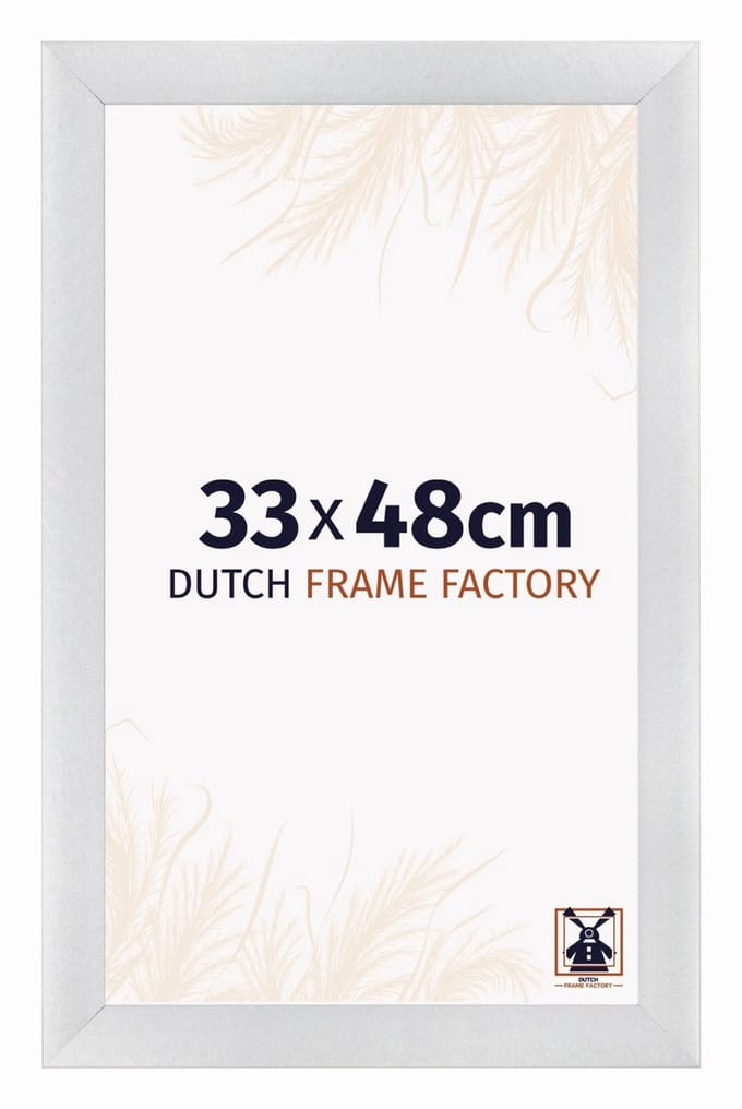 Fotolijst 33x48 cm - MDF - Zilver Mat - Praag