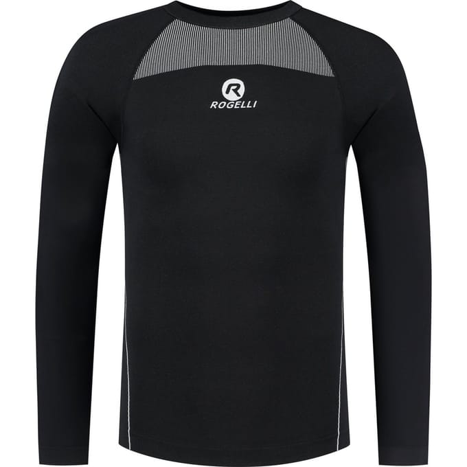 Rogelli - Maat L/XL Core 2-pack Ondershirt - Lange Mouwen - Unisex - Zwart