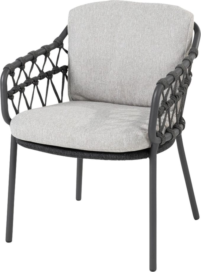 4 Seasons Calpi lounge dining stoel - antraciet