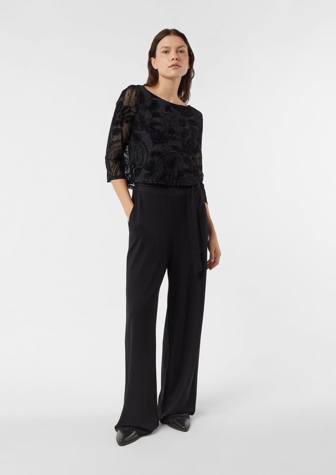 Dames 3/4 Mouwen Jersey Jumpsuit COMMA
