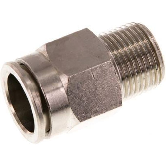 14mm x R3/8'' Messing Insteekfitting Buitendraad NBR