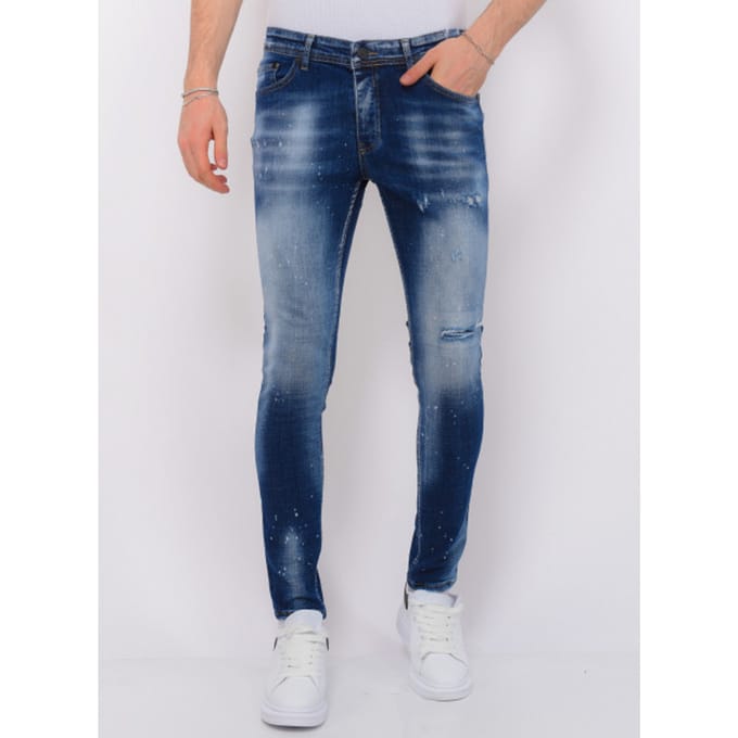 Blue Stone Washed Jeans Heren - Slim Fit -1076- Blauw