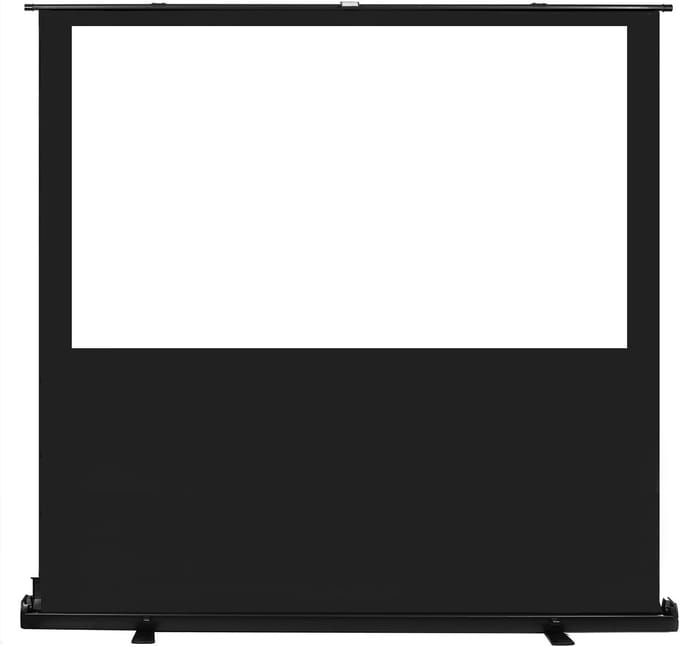 Vloerprojectiescherm - Draagbaar scherm - Films Presentaties - Schaarmechanisme - 100 inch 16:10 - Mat wit