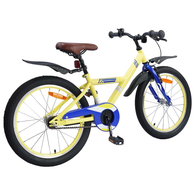 vidaXL - Kinderfiets - 18 - Inch - voor - 5-7 - jaar - oud - Geel