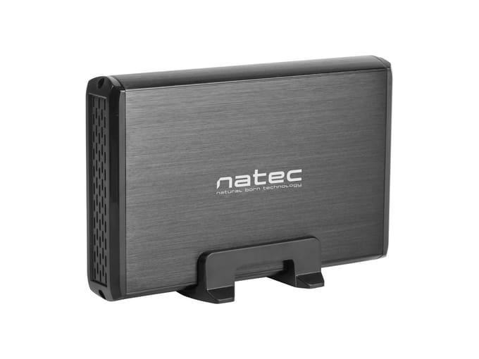 Natec- NKZ-0448- Rhino - Externe Sata USB 3.0 HDD 3,5'' - Harddiskbehuizing - Zwart